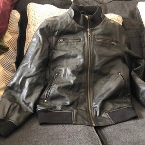Boys faux leather jacket
